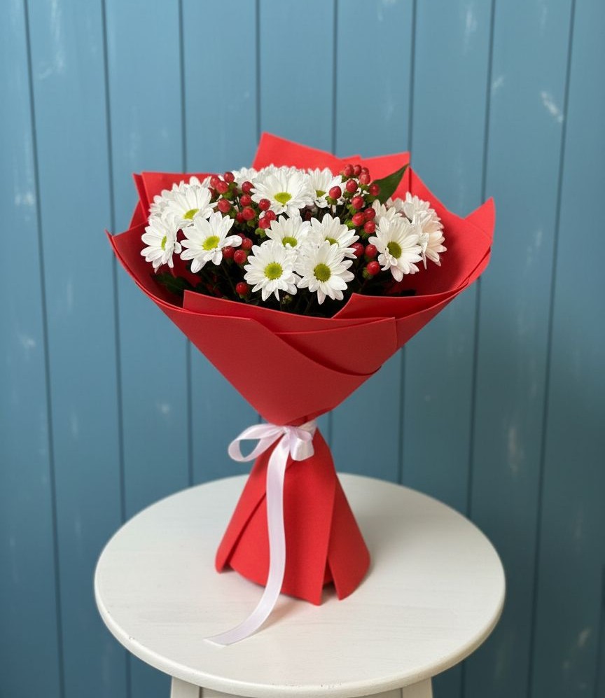 Букет цветов из: Хризантемы в Никольском Астраханской области