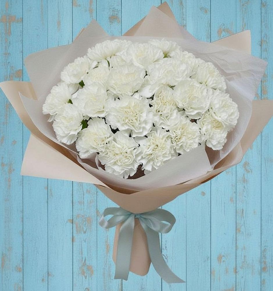 Букет цветов из: Гвоздики в Никольском Астраханской области