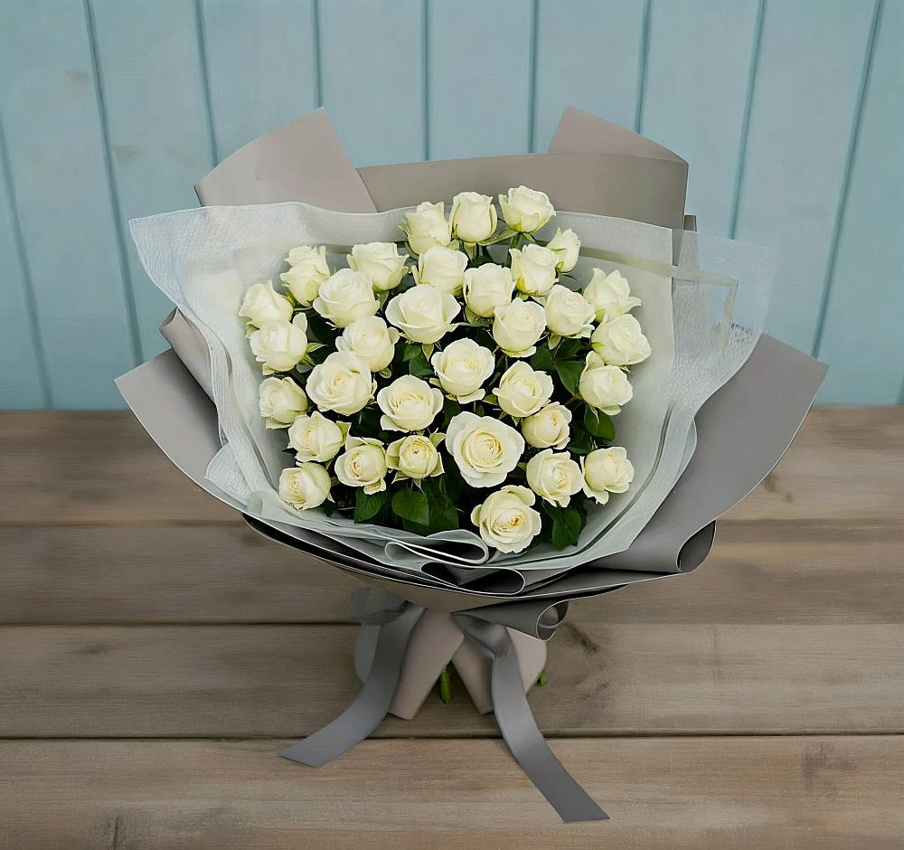 Букет Белоснежная нежность в Никольском Астраханской области