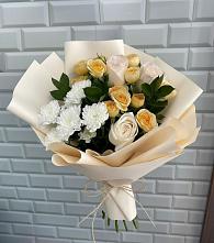 Букет цветов из:  Розы и Хризантемы в Никольском Астраханской области