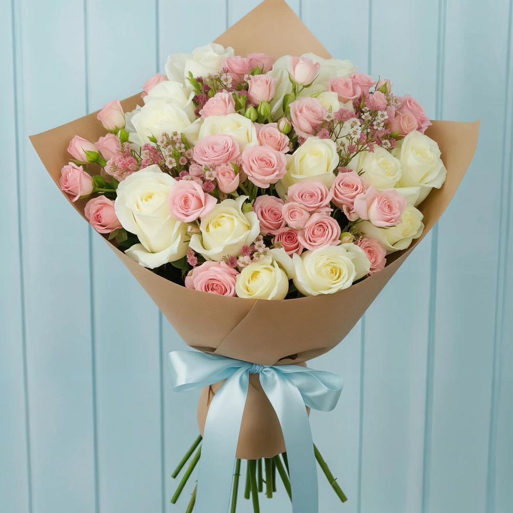 Букет цветов из: Розы в Никольском Астраханской области