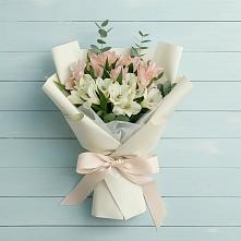 Букет цветов из:  Альстромерии в Никольском Астраханской области