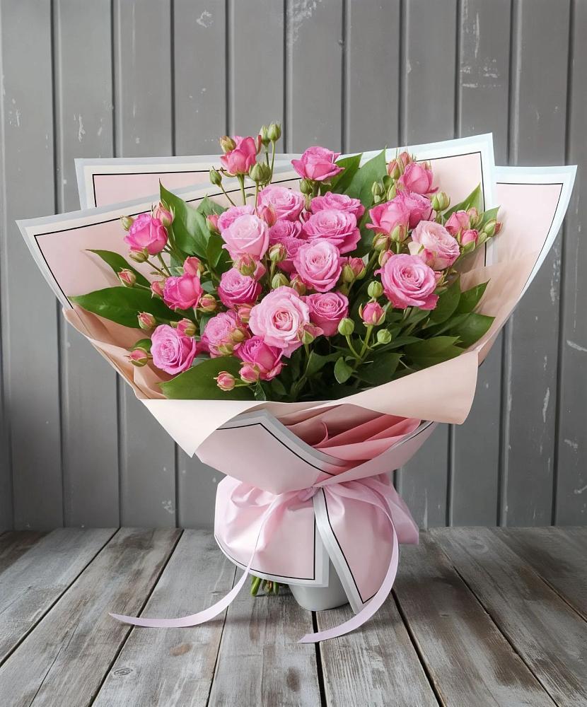 Букет Розовый кустик в Никольском Астраханской области