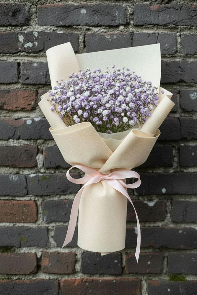 Букет цветов из: Гипсофила в Никольском Астраханской области