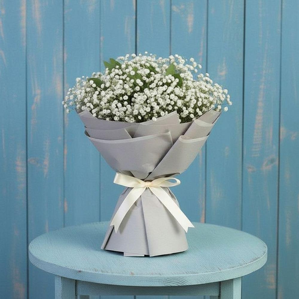 Букет цветов из: Гипсофила в Никольском Астраханской области