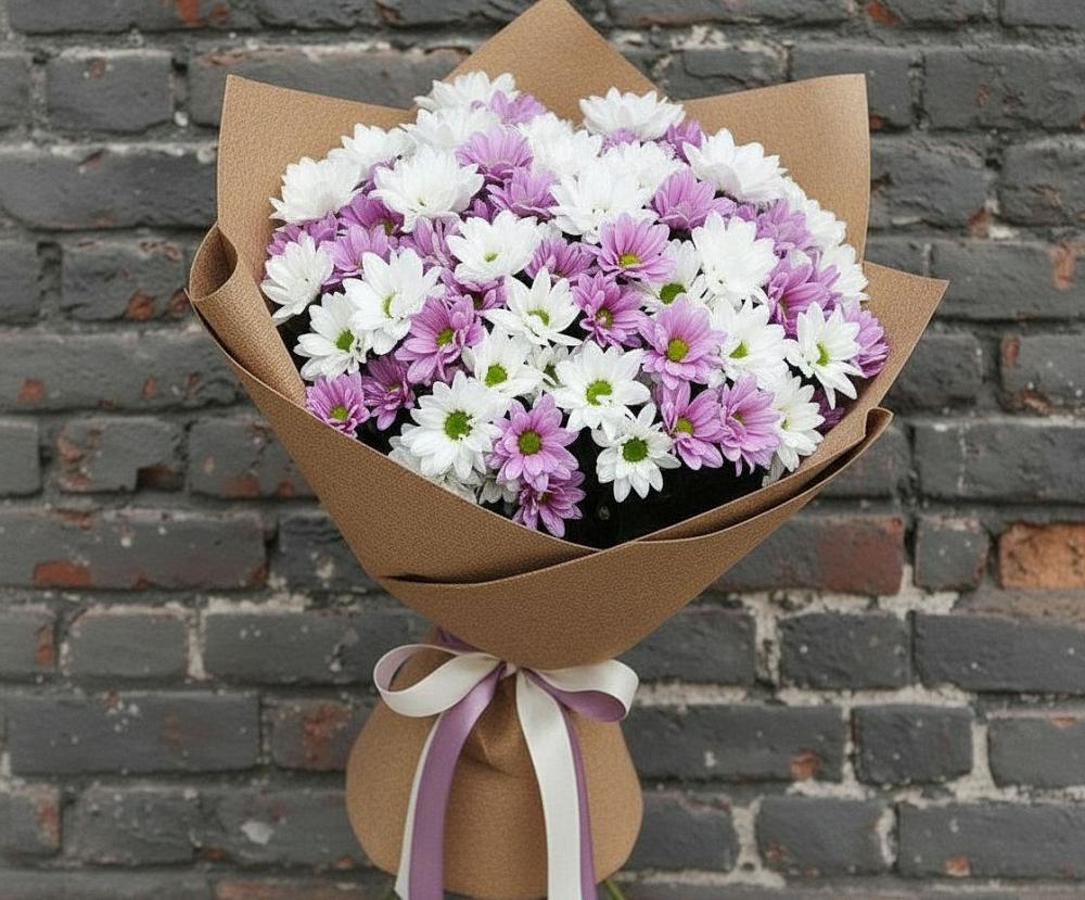 Букет цветов из: Хризантемы в Никольском Астраханской области