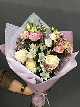 Букет цветов из:  Альстромерии, Розы и Лизиантусы #REPLACE_PRED# Никольском Астраханской области