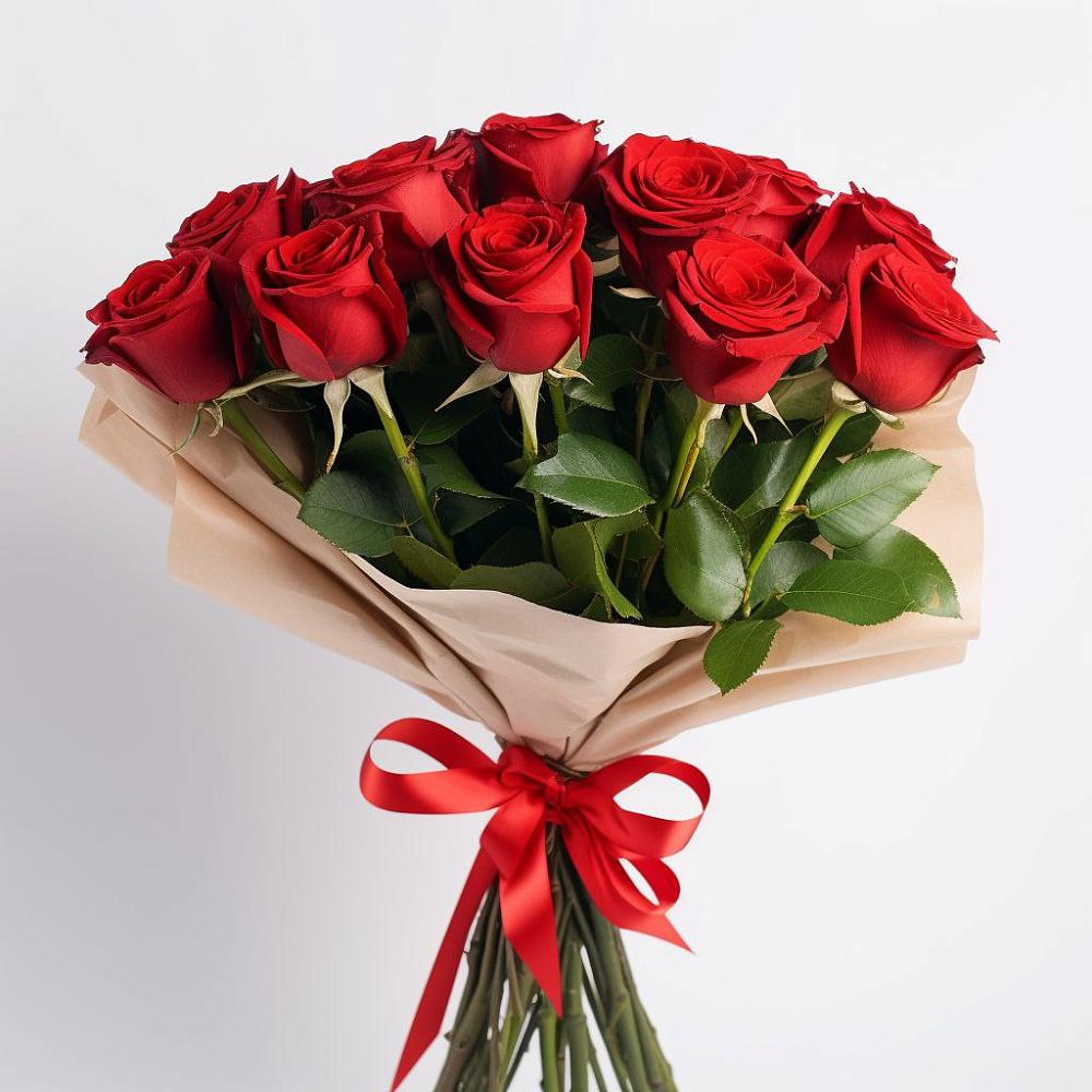 Букет 11 Красных роз Эдлесс Лав в Никольском Астраханской области