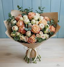 Букет цветов из:  Альстромерии и Розы #REPLACE_PRED# Никольском Астраханской области