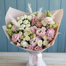 Букет цветов из:  Альстромерии и Розы в Никольском Астраханской области